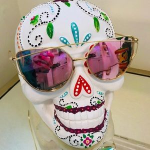 Pink Mirrored Sunglasses